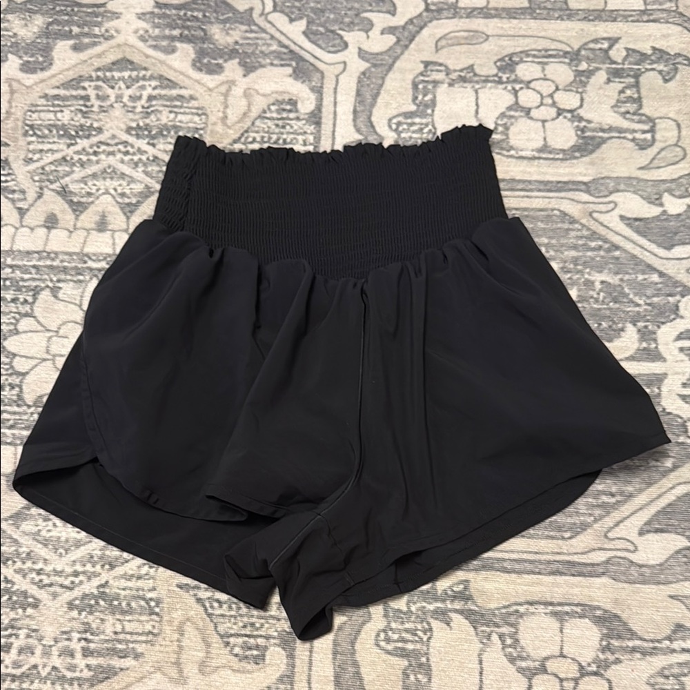 Aerie Black High Waist Athletic Shorts